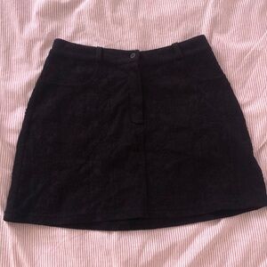 La perla brocade print mini skirt